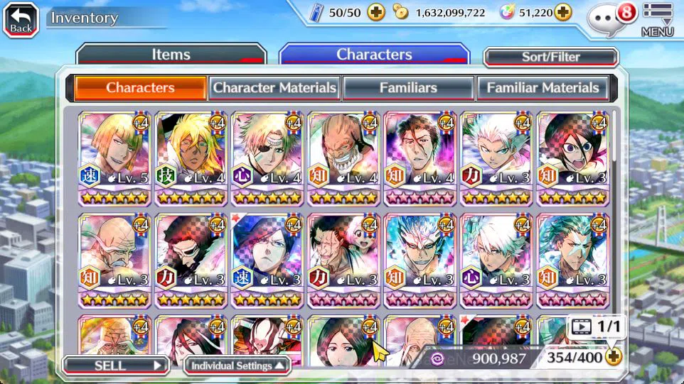 Bleach: Brave Souls Accounts [GLOBAL]51K Orb|Rukia 10th Aniv,Trio 9th Aniv,TYBW image 13