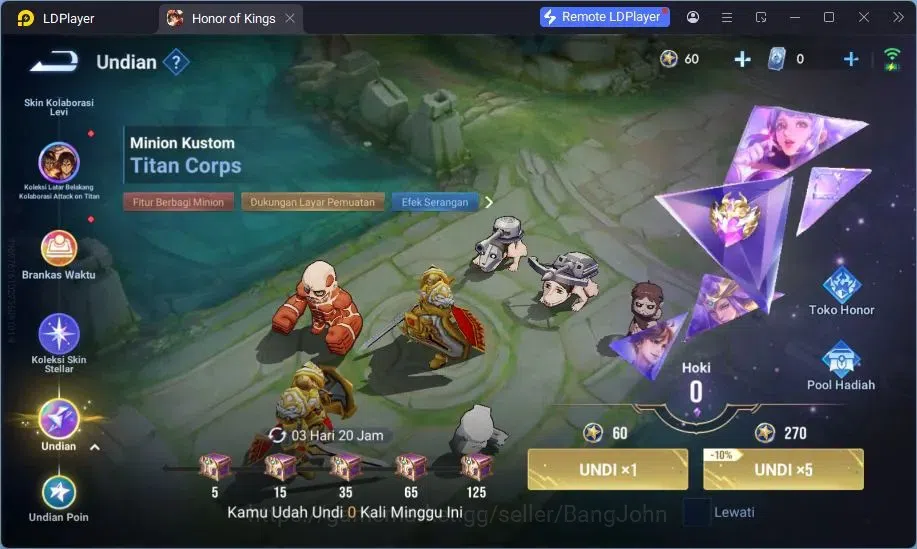 Honor of Kings Accounts Global | 7H 1S | 1 Heino Skins (1 Rare) | TakeMail image 6