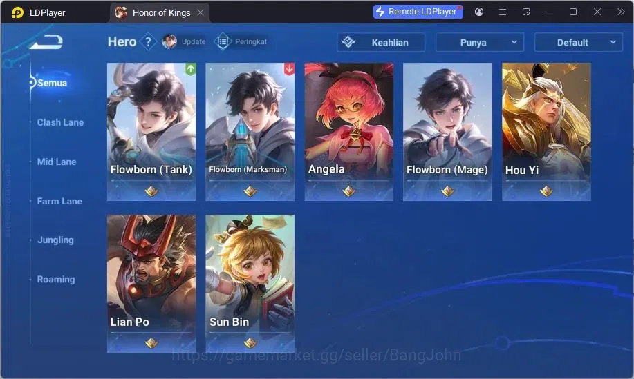 Honor of Kings Accounts Global | 7H 1S | 1 Heino Skins (1 Rare) | TakeMail image 9