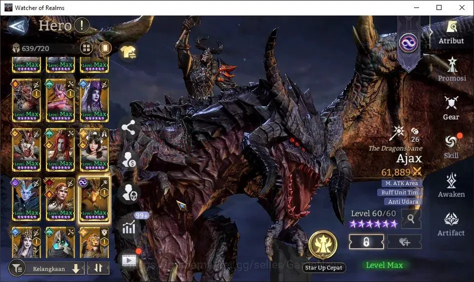 Watcher of Realms Accounts GLOBAL 60x|Lv 84|5,9M PWR|1,2K Gems|6 Lord[IngridA image 10