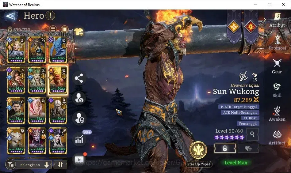 Watcher of Realms Accounts GLOBAL 60x|Lv 84|5,9M PWR|1,2K Gems|6 Lord[IngridA image 12