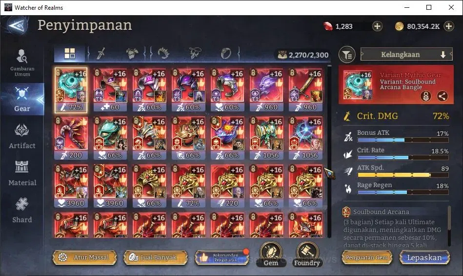 Watcher of Realms Accounts GLOBAL 60x|Lv 84|5,9M PWR|1,2K Gems|6 Lord[IngridA image 15