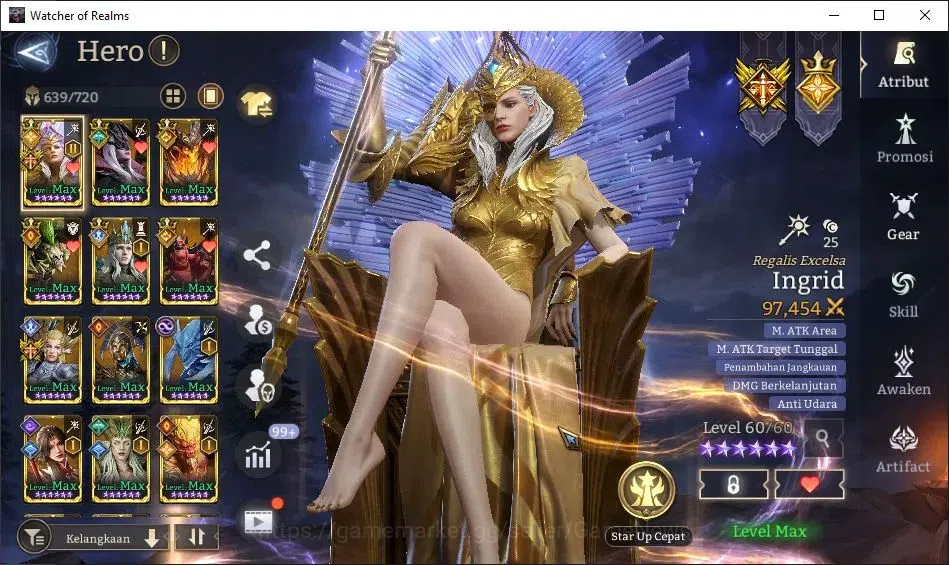 Watcher of Realms Accounts GLOBAL 60x|Lv 84|5,9M PWR|1,2K Gems|6 Lord[IngridA image 7