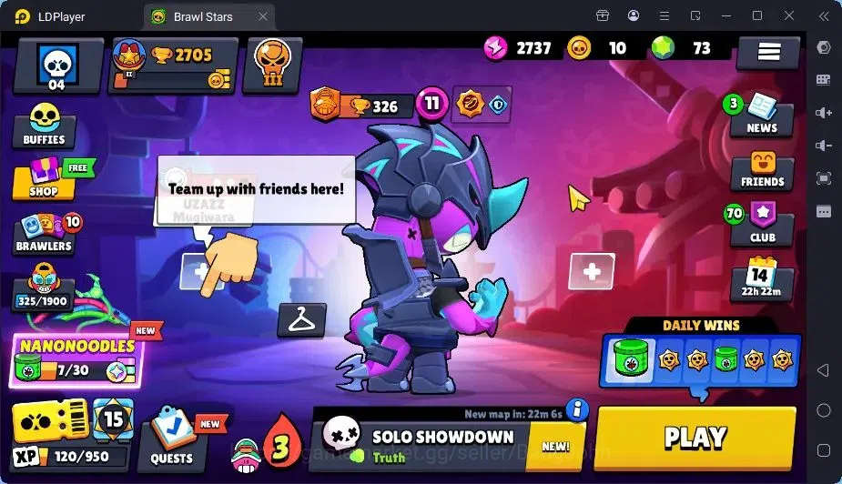 Brawl Stars Accounts Global | 2705 Thropy|29 Brawler|1 Max Hypercharge|2 Mythic,3 Epic Skin|5376 Bling|73 Gems | ProtectOff 1