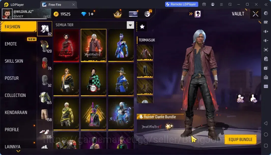 Free Fire Accounts Indonesia | Evo MP5 Lv5| M1887 Terrano Burst Lv7|  image 4