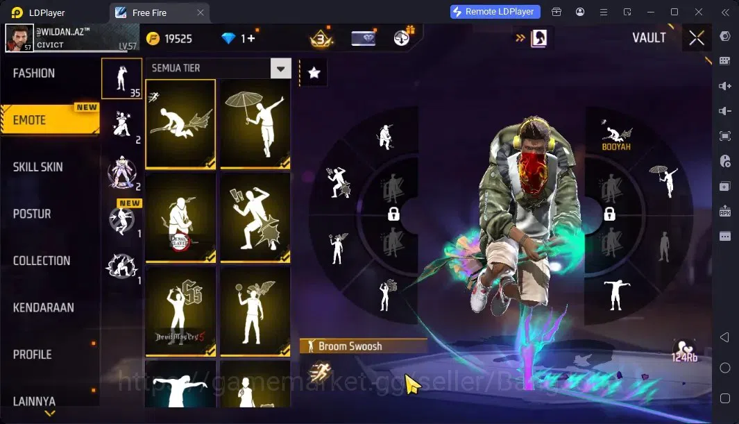 Free Fire Accounts Indonesia | Evo MP5 Lv5| M1887 Terrano Burst Lv7|  image 7