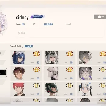 Punishing: Gray Raven Accounts End-Game ASIA|Lv.115|Dante (DMC)|17 SSS Rank[Lilith D,Wanshi LD,Lucia P,Etc]|10 CUB |18