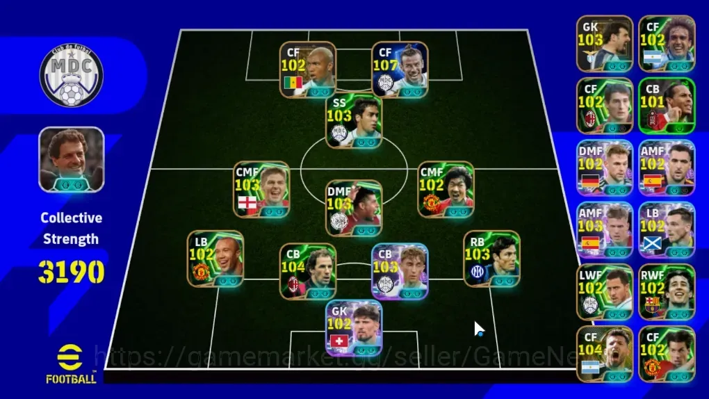 eFootball Accounts Legends & Iconic Players Android|Big Time Gareth Bale|19 Epic Franco Baresi,Javier Zanetti,Steven 1