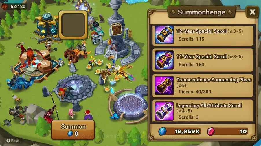 Summoners War: Sky Arena Accounts Starter GLOBAL | NB 5 TESHAR,Starter Gacha 115 12Y+160 11Y Scrool, 3 Legendary All 3