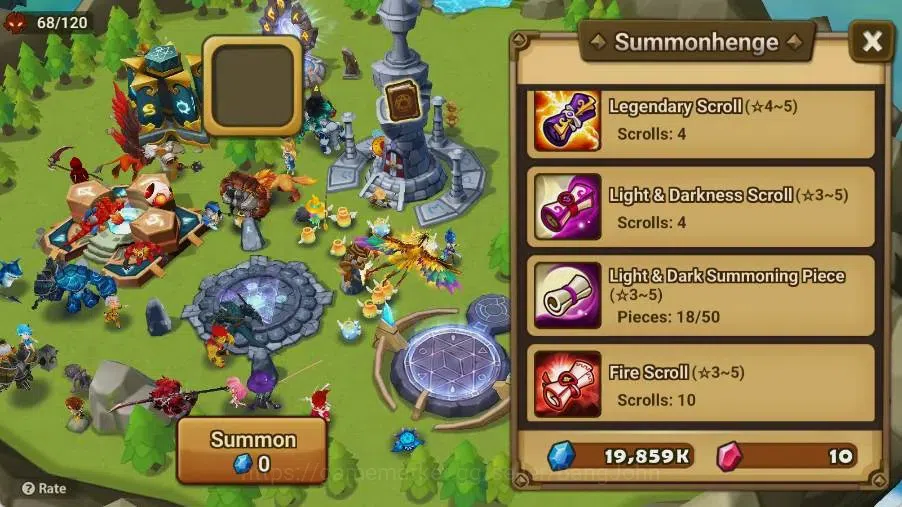 Summoners War: Sky Arena Accounts Starter GLOBAL | NB 5 TESHAR,Starter Gacha 115 12Y+160 11Y Scrool, 3 Legendary All 4