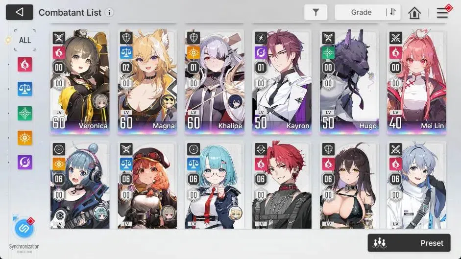 Chaos Zero Nightmare Accounts Asia | LV54 | Heidemarie ME3 | Rita ME3 | Magna ME image 18