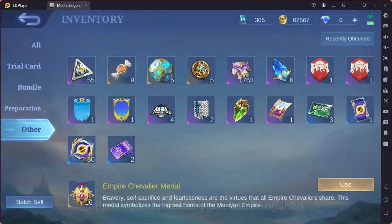 Mobile Legends: Bang Bang Accounts GLOBAL Hero 66 Skin 98|Luckybox karrie|Convenant B image 9