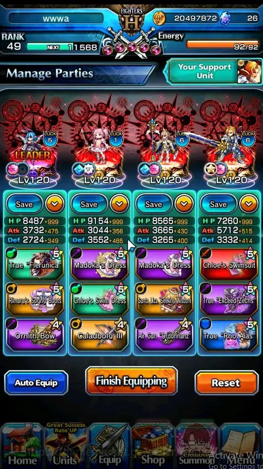 Grand Summoners Accounts Global|Rank 49|16 Ascend|EShirouTW,DL RimuruTW,S L image 2