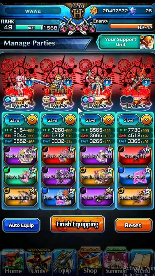 Grand Summoners Accounts Global|Rank 49|16 Ascend|EShirouTW,DL RimuruTW,S L image 3