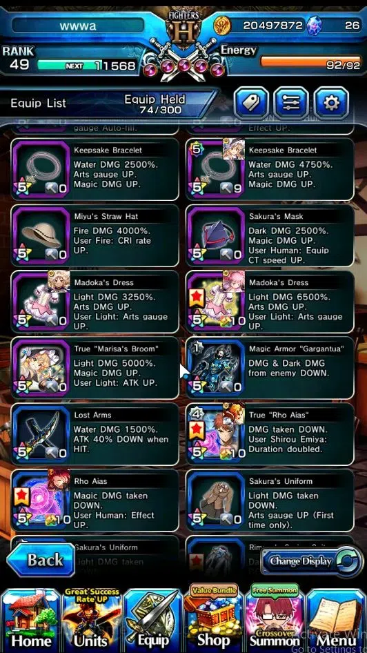 Grand Summoners Accounts Global|Rank 49|16 Ascend|EShirouTW,DL RimuruTW,S L image 6