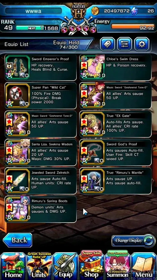 Grand Summoners Accounts Global|Rank 49|16 Ascend|EShirouTW,DL RimuruTW,S L image 8