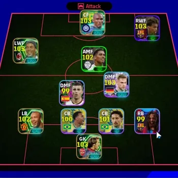 eFootball Accounts Legends & Iconic Players Android|Power 3178|8 Epic Ronaldinho Gaucho,Samuel Eto'o,David Seaman,Mikael