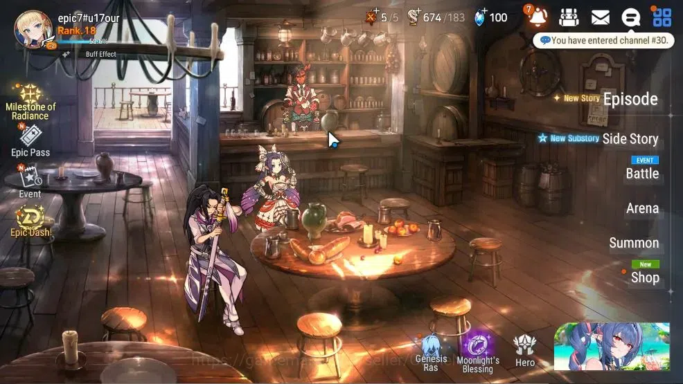 Epic Seven Accounts GLOBAL UnVerif|New Era|2 ML(Rhiana&Lucie,NC Landy) image 1