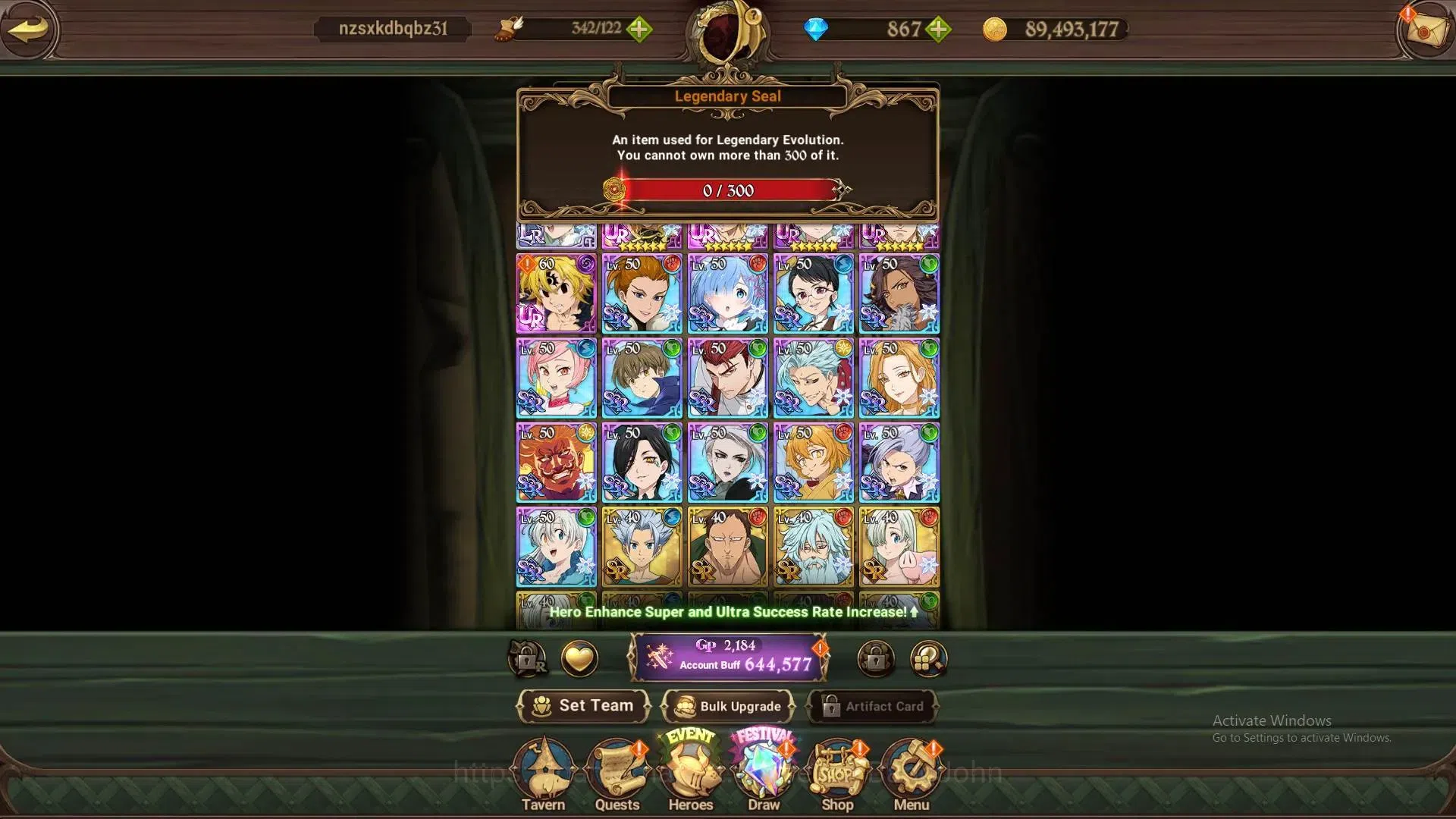 The Seven Deadly Sins: Grand Cross Accounts ASIA | 644K CC | 3 UR | UR  GOT Thor 1/6, DKM 1/6, image 10