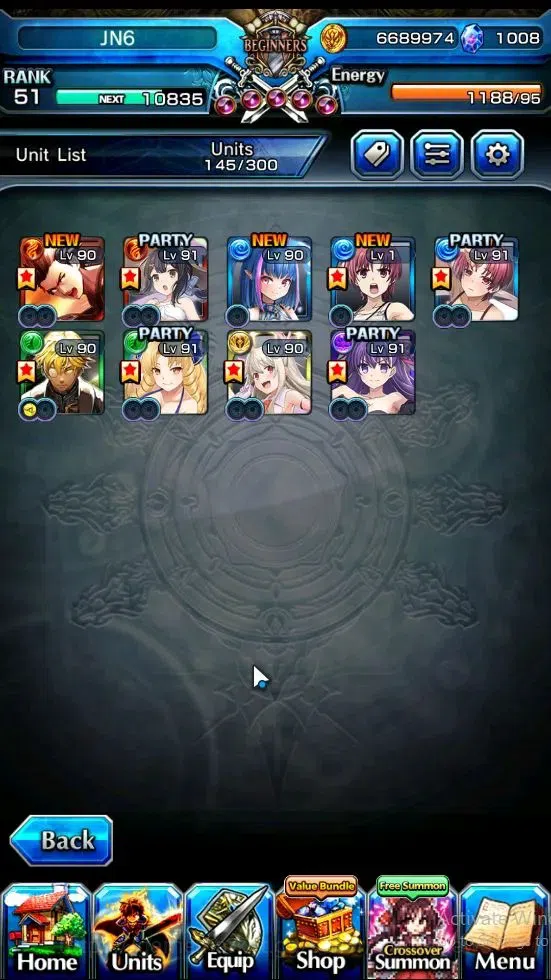 Grand Summoners Accounts Global|Rank 51|9 Ascend|[WH Fen,S Miyu,S Sakura,S  image 3