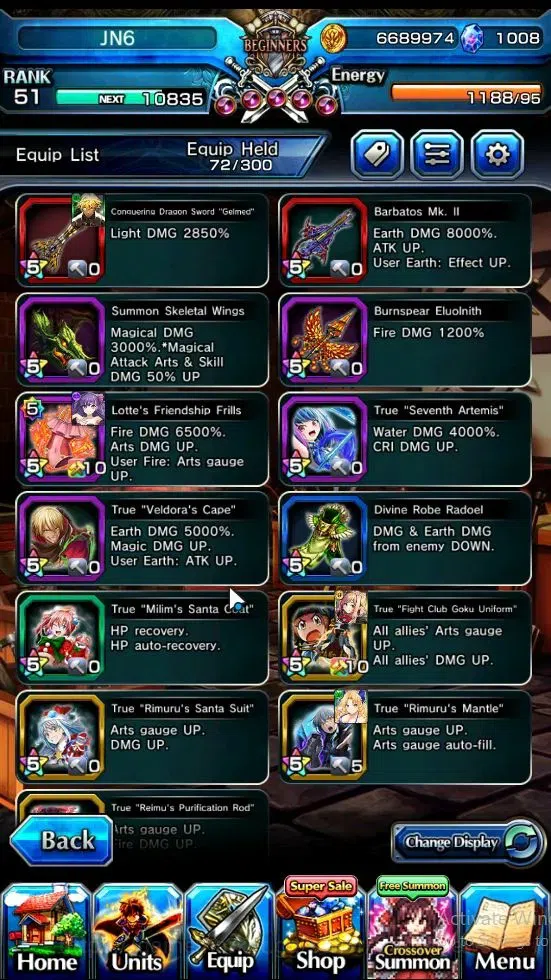 Grand Summoners Accounts Global|Rank 51|9 Ascend|[WH Fen,S Miyu,S Sakura,S  image 4