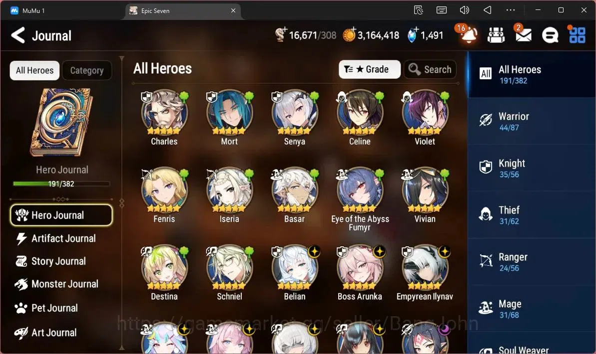 Epic Seven Accounts Global | 13 ML (B Arunka,LOT Scales,SN Yulha,RO Li image 7