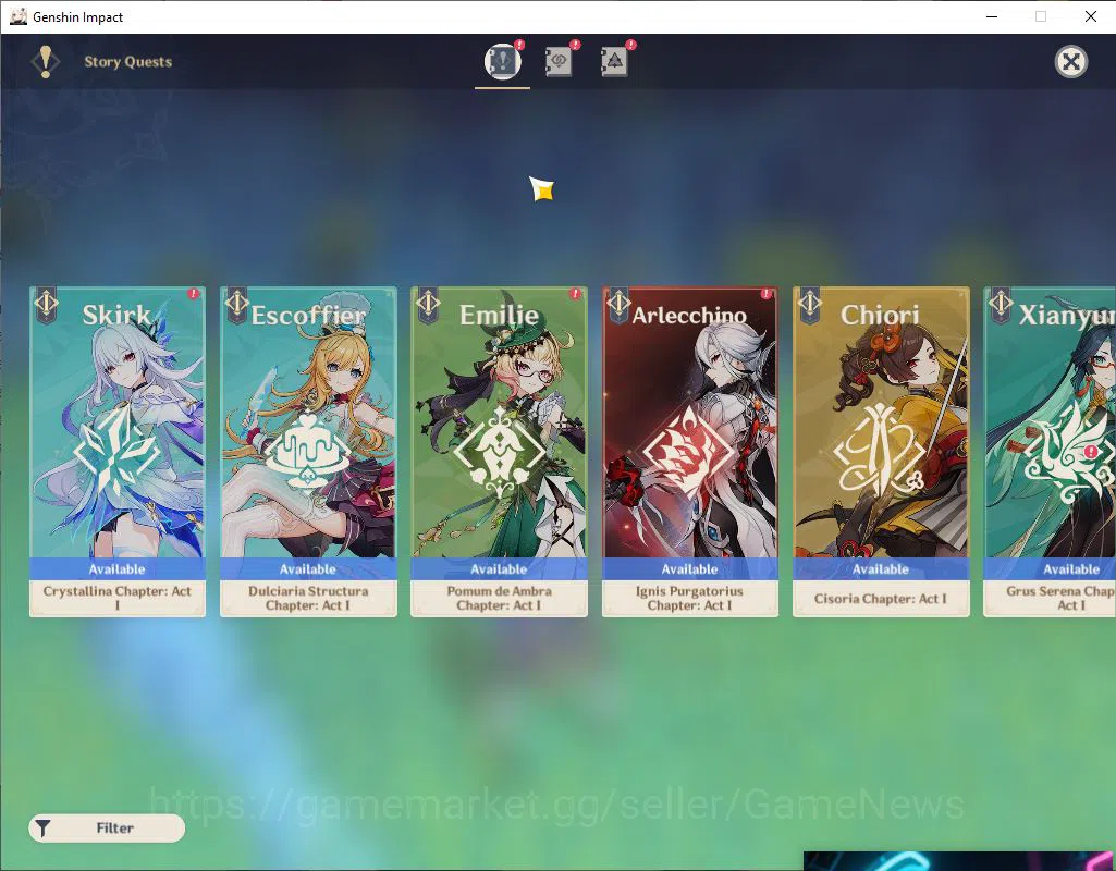 Genshin Impact Accounts Mid Game ASIA|AR56|5Limited 12