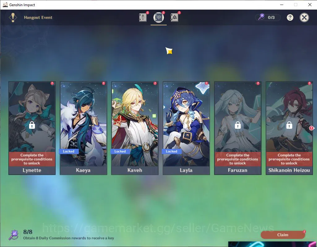 Genshin Impact Accounts Mid Game ASIA|AR56|5Limited 13