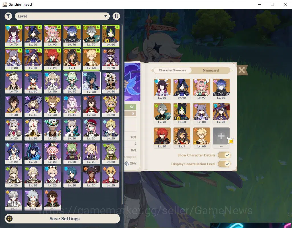 Genshin Impact Accounts Mid Game ASIA|AR56|5Limited 2