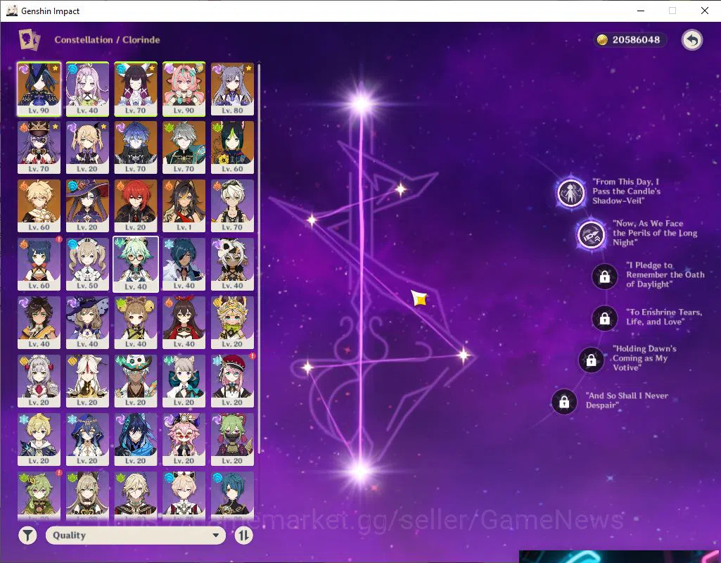 Genshin Impact Accounts Mid Game ASIA|AR56|5Limited 3