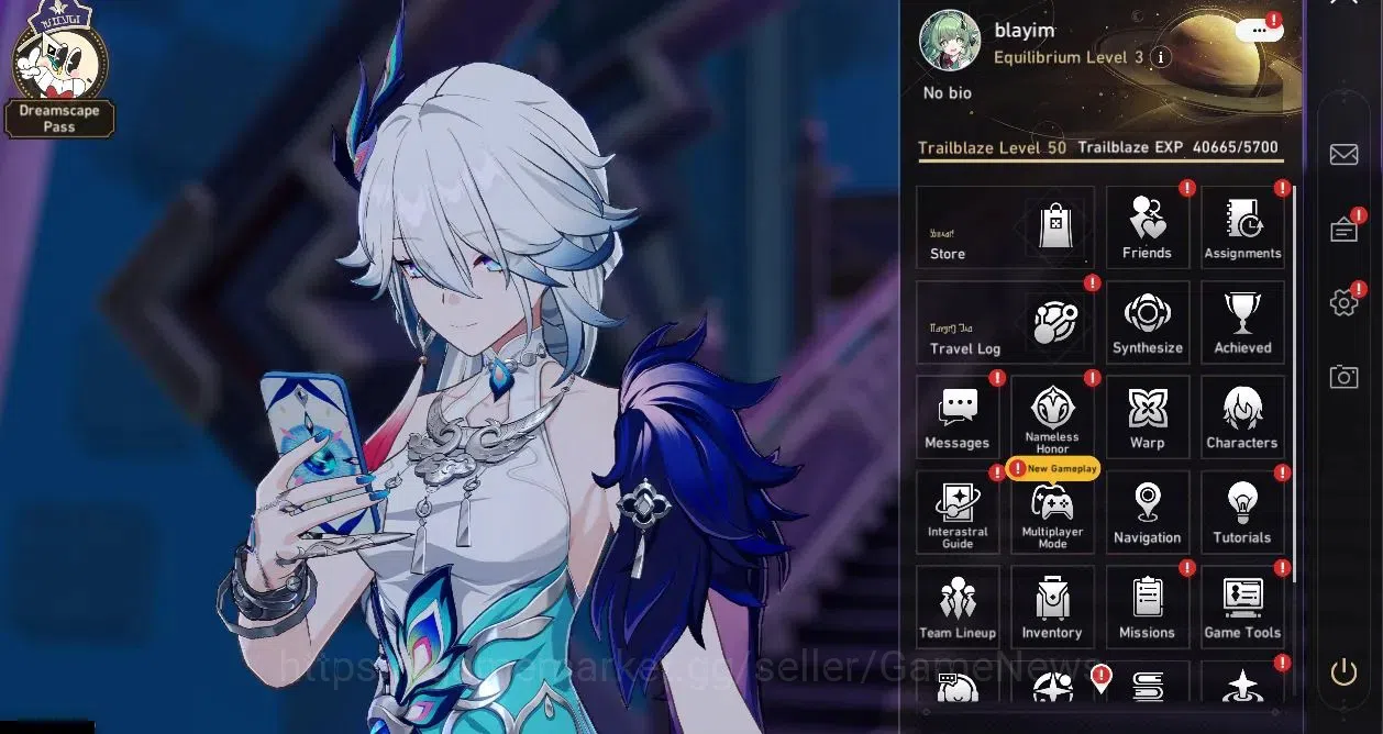 Honkai Star Rail Accounts ASIA|TL 50|Ready Gacha|35,715 Stellar Jade,19 Spec image 1