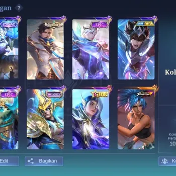 Mobile Legends: Bang Bang Accounts Collector Global|Skin 284|Renowned|KOF Karina,STAR ANUAL Lesley,S.A.B.E.R
