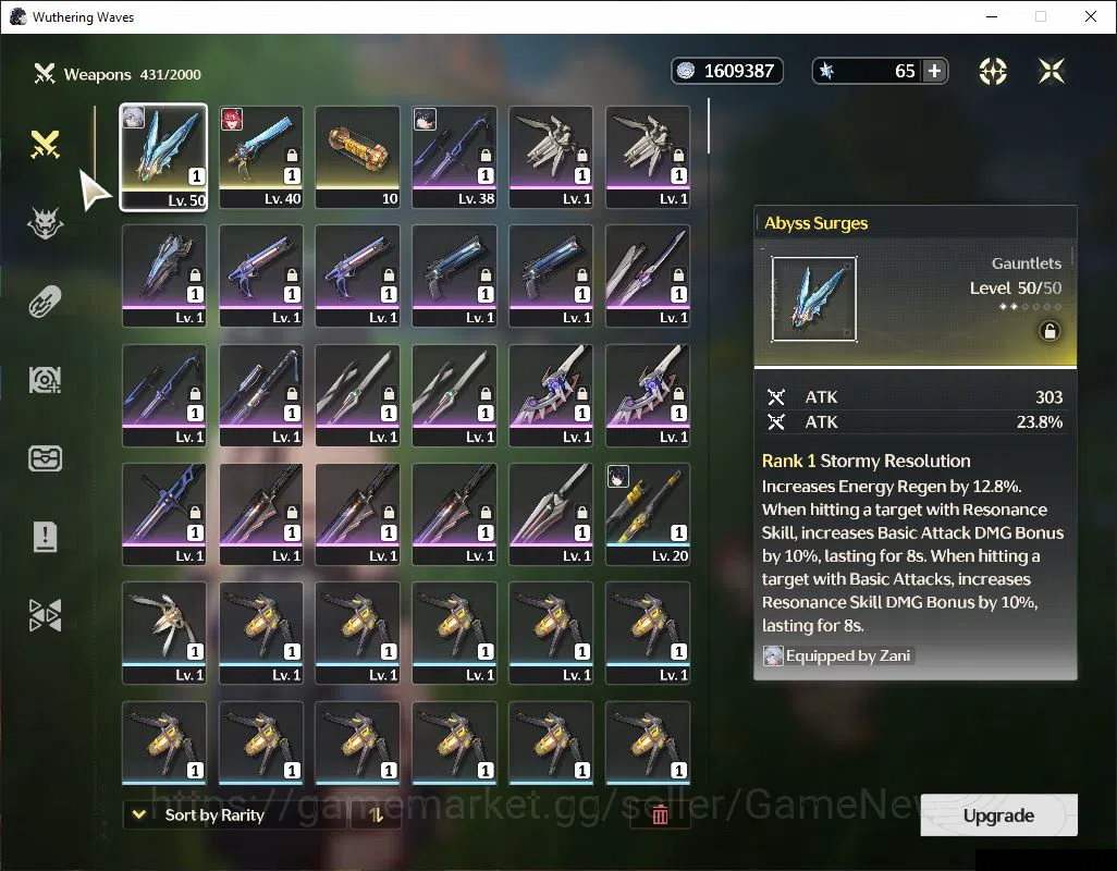 Wuthering Waves Accounts SEA|UL 23|Starter|3 Limited| Sigrika, Lupa, Zani | image 4