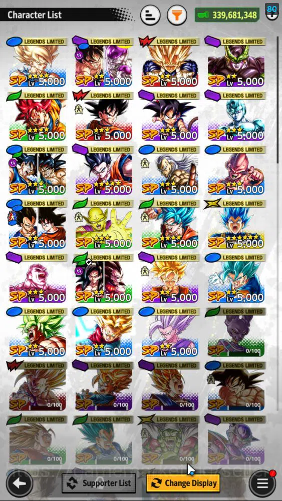 Dragon Ball Legends Accounts 339,6M Total Power|LV 161|4 UL+ 23LL |SS Goku,SS G image 4