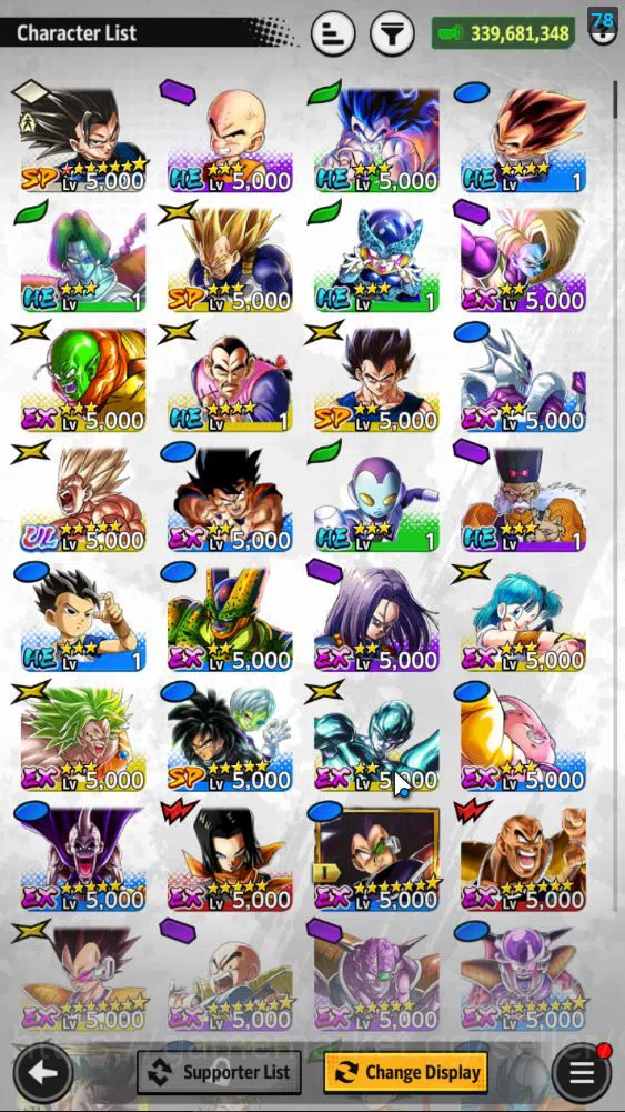 Dragon Ball Legends Accounts 339,6M Total Power|LV 161|4 UL+ 23LL |SS Goku,SS G image 5