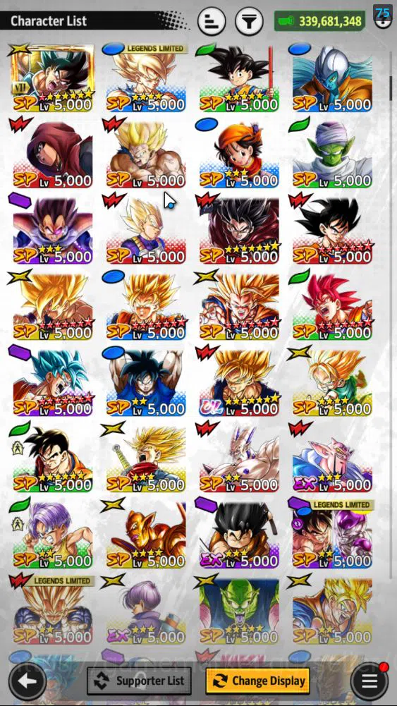 Dragon Ball Legends Accounts 339,6M Total Power|LV 161|4 UL+ 23LL |SS Goku,SS G image 6
