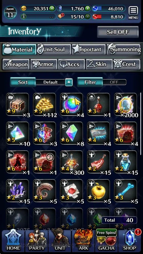 Last Cloudia Accounts GLOBAL | Rank 11 | Collab DMC (Vergil) TopTierUnit image 5