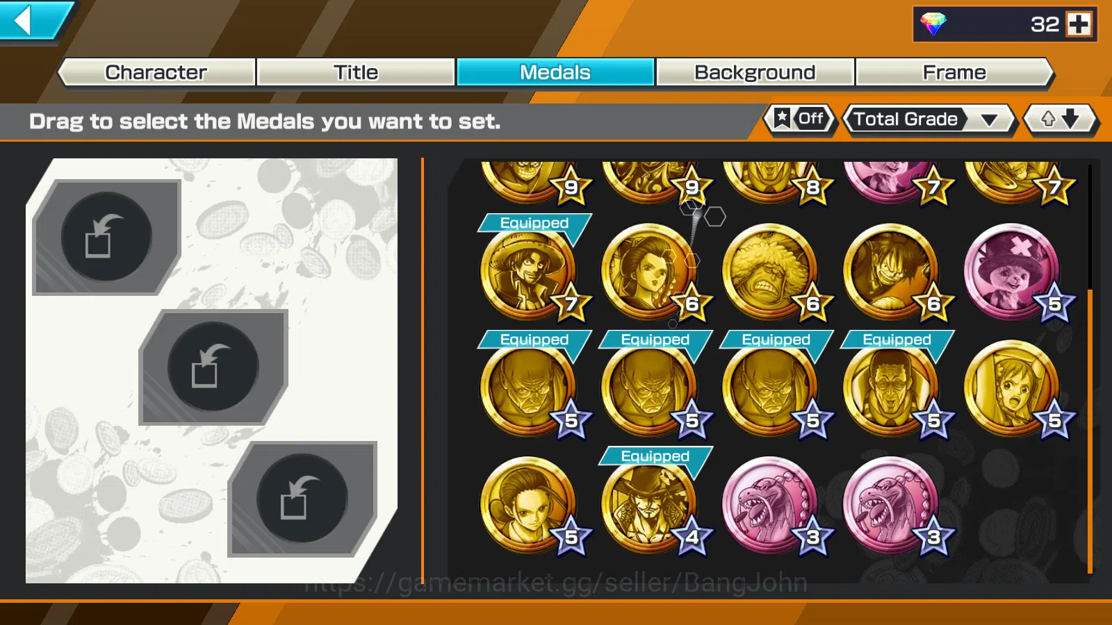 One Piece Bounty Rush Accounts GLOBAL | 3EX | 5elders Nusjuro | SK Borsalino | FR image 11
