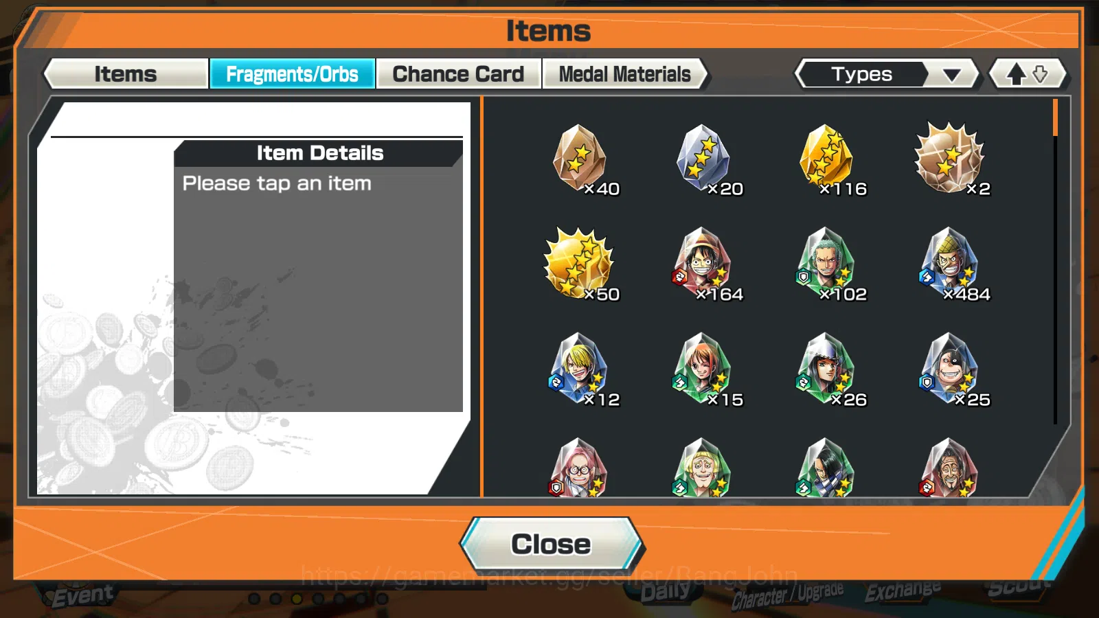 One Piece Bounty Rush Accounts GLOBAL | 3EX | 5elders Nusjuro | SK Borsalino | FR image 7