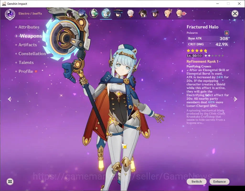 Genshin Impact Accounts ASIA | AR 55 | [PremTeam Flins + Sign] | 7 Limited image 5