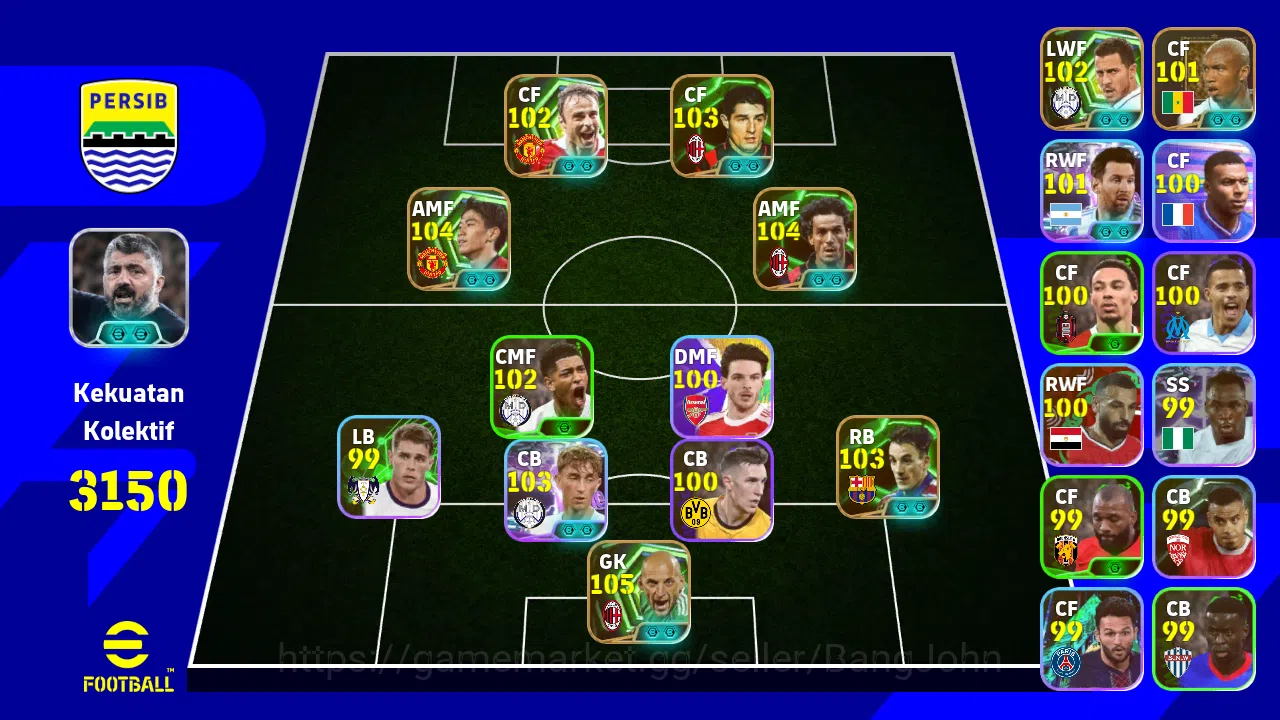 eFootball Accounts Power 3150| Ferrer Epic DB | Berbatov Epic DB | Do image 1