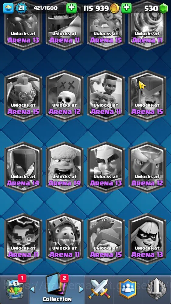 Clash Royale Accounts Lv 21|Trophy 2511|KTL 8|Limited Skin|Card 46| 2 EV image 15