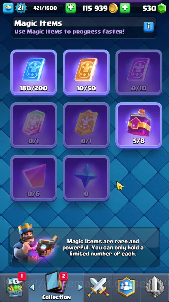 Clash Royale Accounts Lv 21|Trophy 2511|KTL 8|Limited Skin|Card 46| 2 EV image 6
