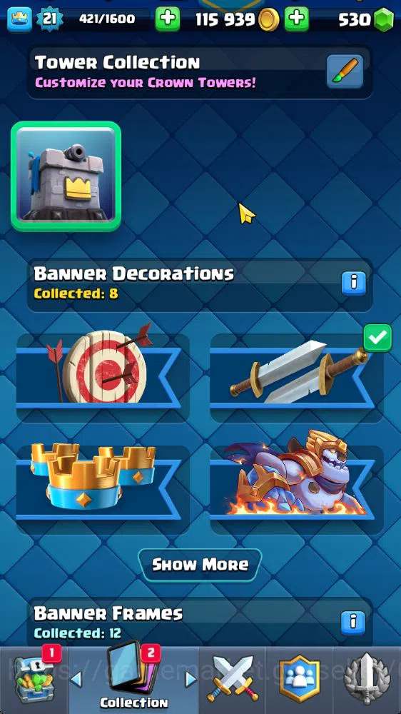 Clash Royale Accounts Lv 21|Trophy 2511|KTL 8|Limited Skin|Card 46| 2 EV image 8