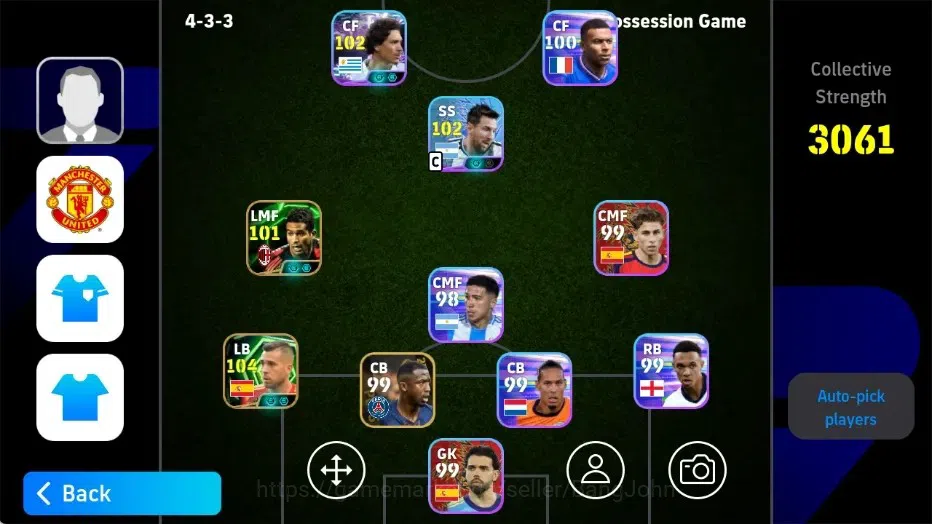 eFootball Accounts Others Mobile|PW 3061|Jordi Alba Epic,Darwin Nunez ShowT,Serginho Epic|2026|Check SS EFB2393B 1