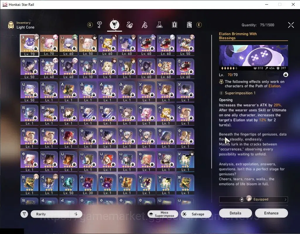 Honkai Star Rail Accounts Asia|TL61|2 Golden Company|7 Limited|[Evanescia+Si image 5