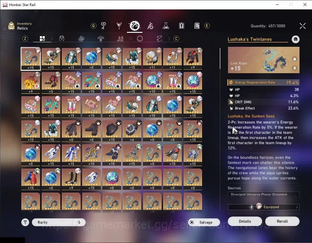 Honkai Star Rail Accounts Asia|TL61|2 Golden Company|7 Limited|[Evanescia+Si image 7