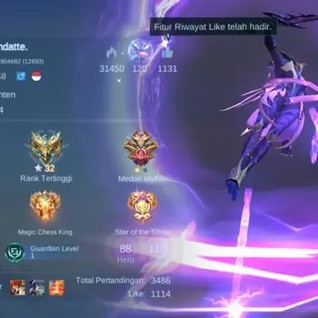 Mobile Legends: Bang Bang Accounts Others Hero 115|Skin 115|Expert|Mythic 32|Lightbord [Fanny,Granger]|DragonTamer
