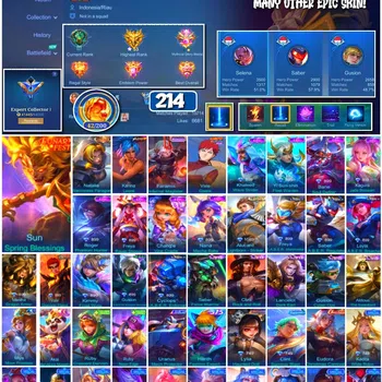 Mobile Legends: Bang Bang Collector #3713 214 Skins | Collector Natalia | KoF Karina | image 1