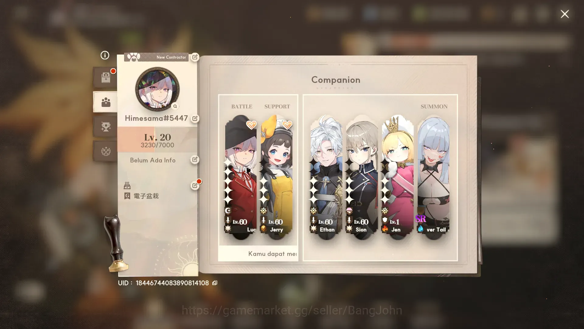 Star Sailors Accounts GLOBAL | Early Acc Lv.20 | 10 SSR MP |(Lucy,Jen,Ethan)+Sign,Carat,Caroline,Etc|296K GOLD + 6K Diamond 1